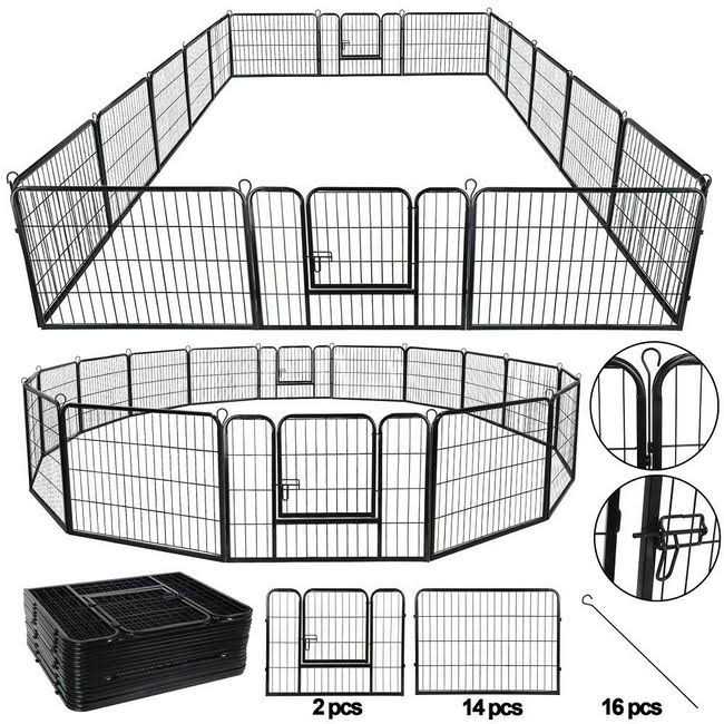 16 Panel Dog Kennel Playpen C750