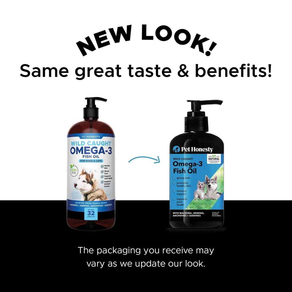 Wild Caught Omega-3 Fish Oil Supplement for Dogs and Cats A19950