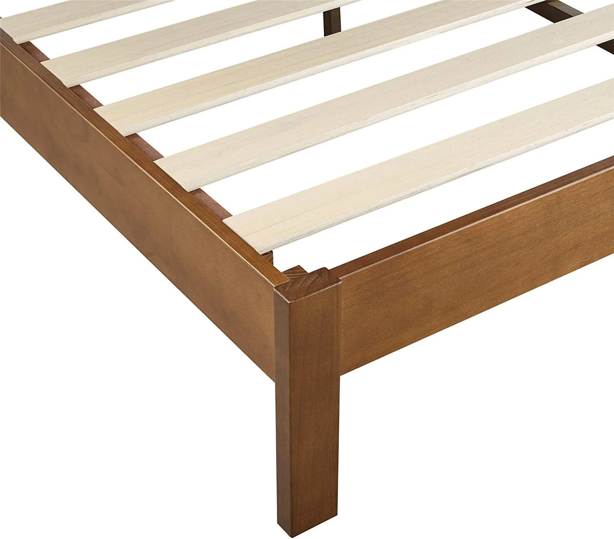 Queen Antique Espresso Wood Platform Bed Frame H3193