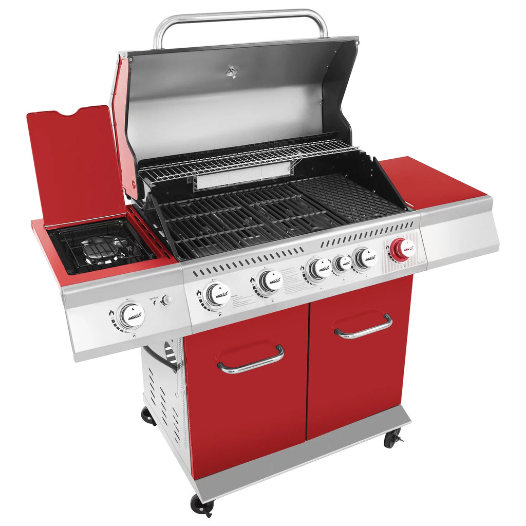 5-Burner Gas Grill with Rotisserie Kit L274118