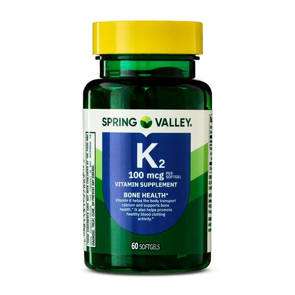 Vitamin K2 Soft Gel Capsules 100 Mcg 60 Count X97857