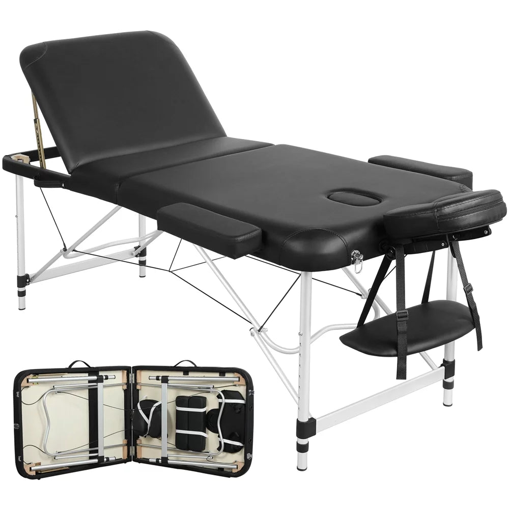 27.6'' Wide Adjustable 3 Fold Aluminum Massage Table A872033