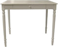 White Wood Home Office Desk With Drawer P491008