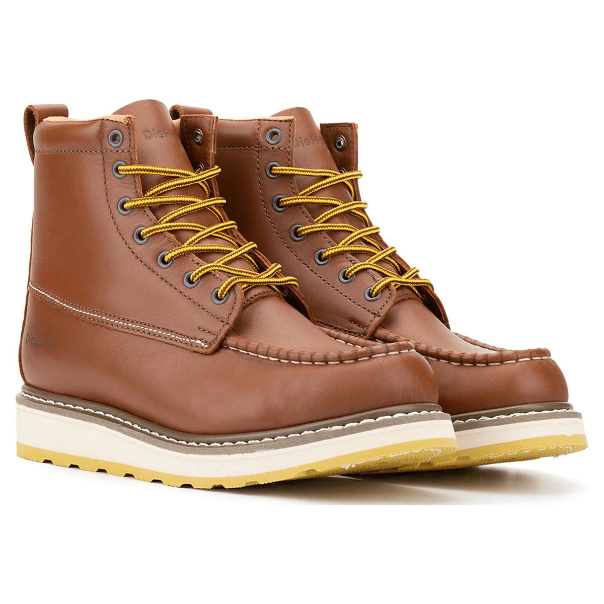 Leather Slip Resistant Soft Toe Work Boots Size 8.5 Y2183