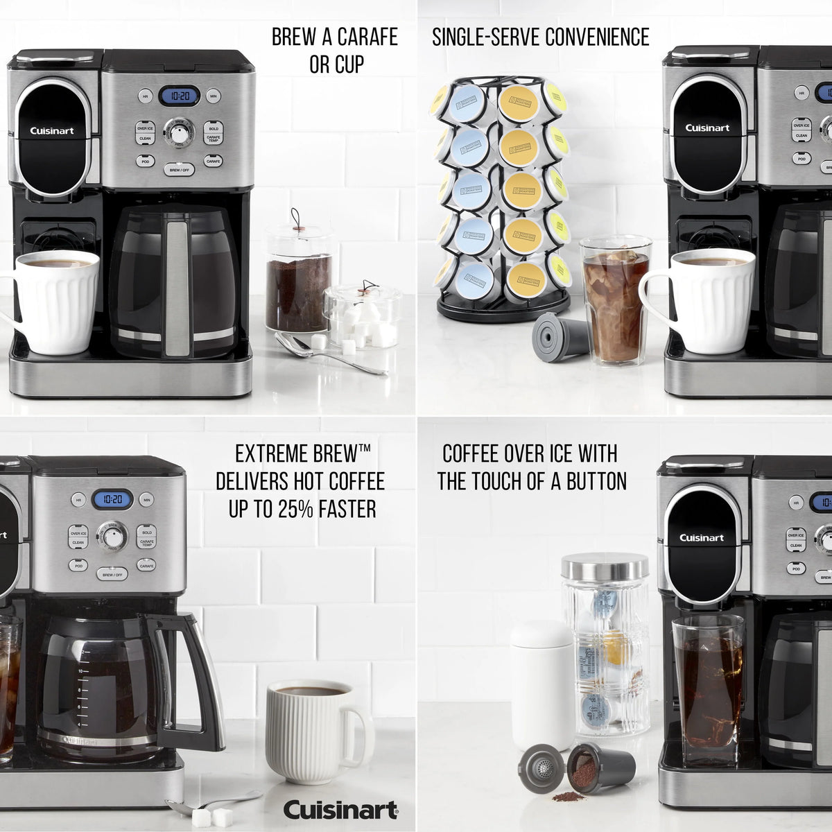 2-IN-1 Stainless Steel Coffeemaker K1766