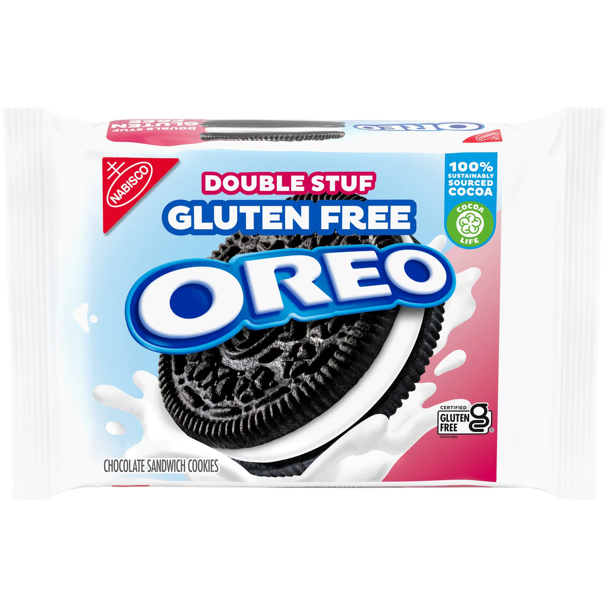 Double Stuf Gluten Free Chocolate Sandwich Cookies 4 Pack 12.47 oz L8932