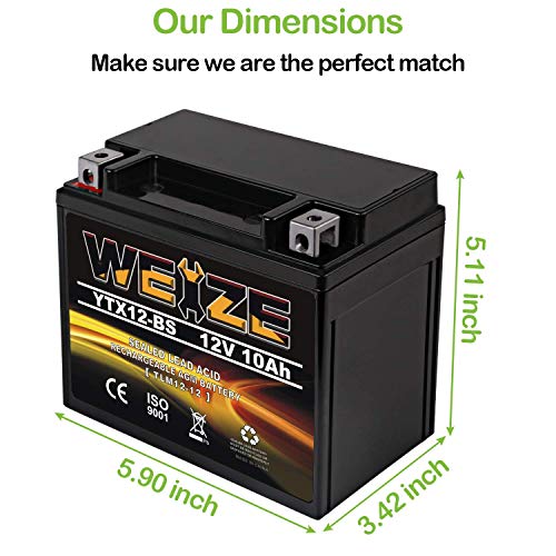 Maintenance Free Sealed AGM ATV Motorcycle Battery P27858