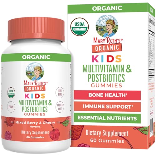 Organic Kids Multivitamin Gummies with Postbiotics, 60 Count A14138