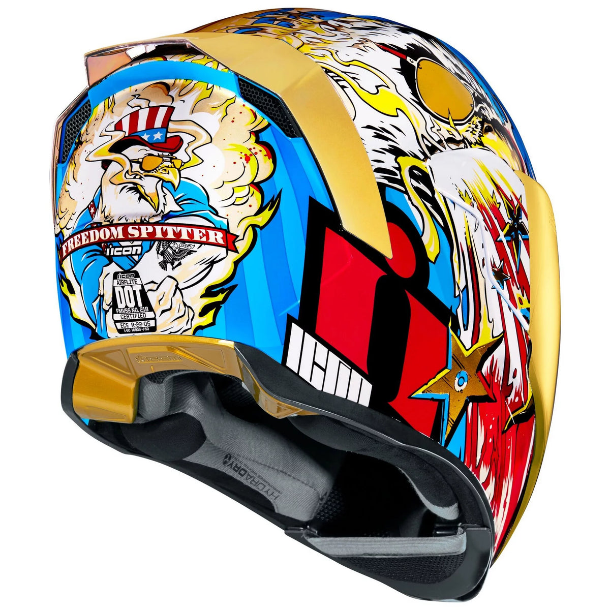 Gold Motorcycle Helmet Z627