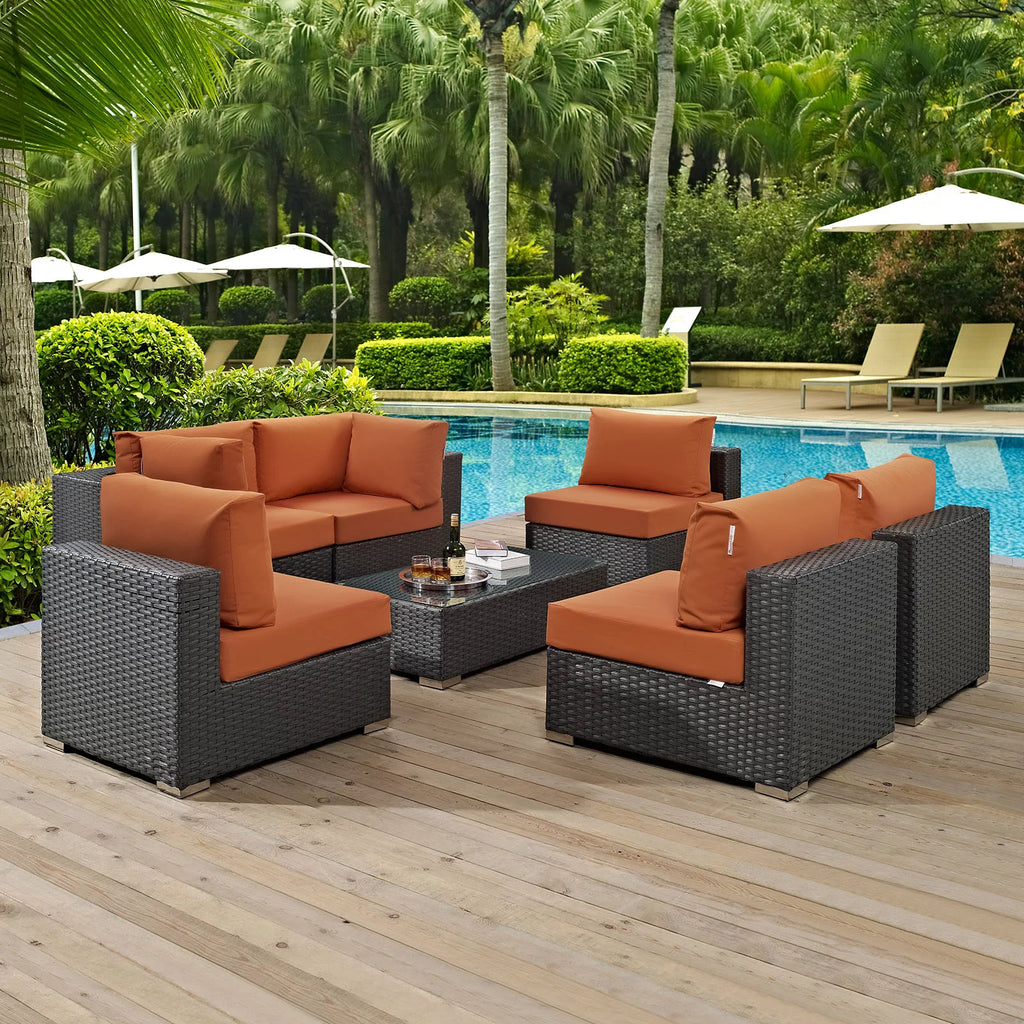 7 Piece Outdoor Patio Sectional Set X811
