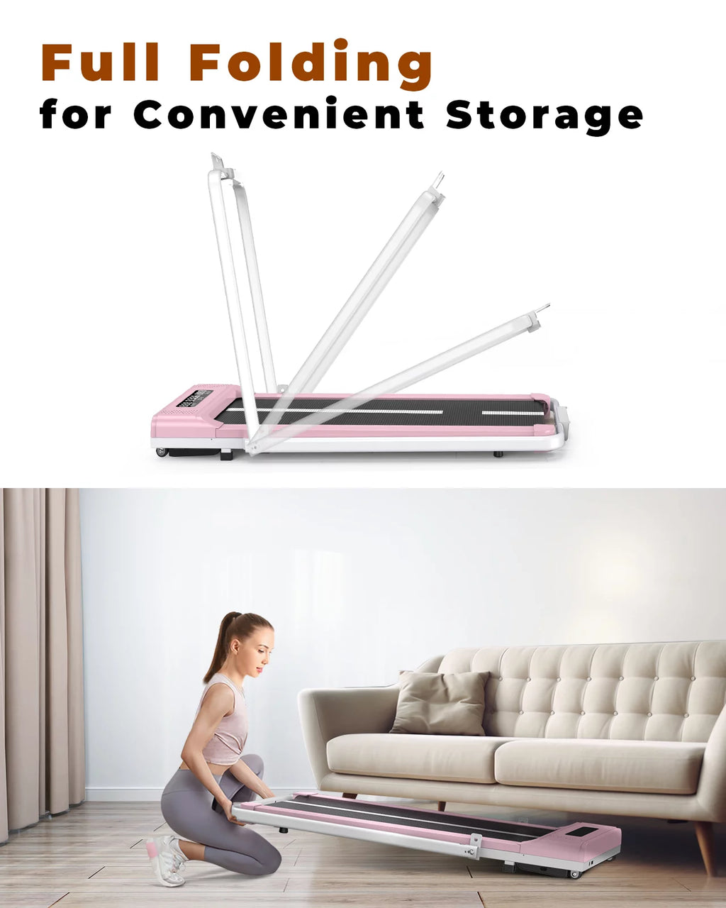 Foldable Treadmill with Bluetooth Speaker G592658