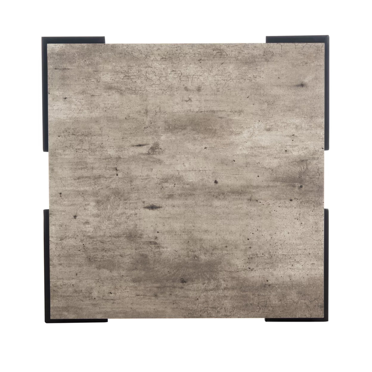 Light Grey Black Square Accent Table O8622