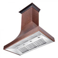 48 in. Hand-Hammered Copper Finish Wall Range Hood E39864