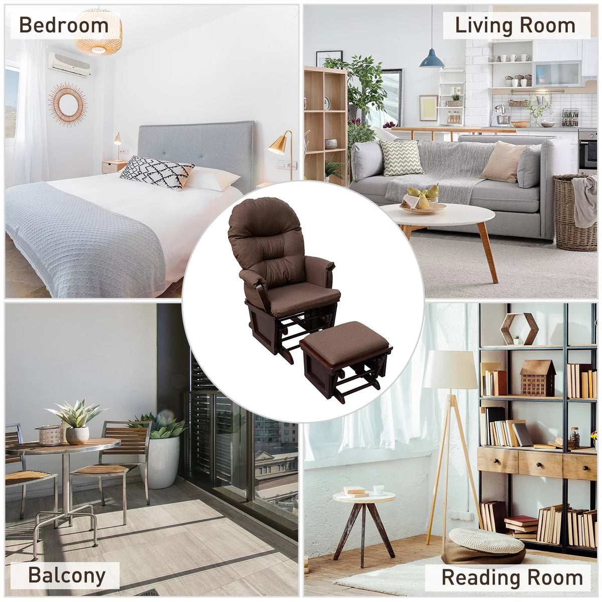 Rocking Chair with Ottoman W470084