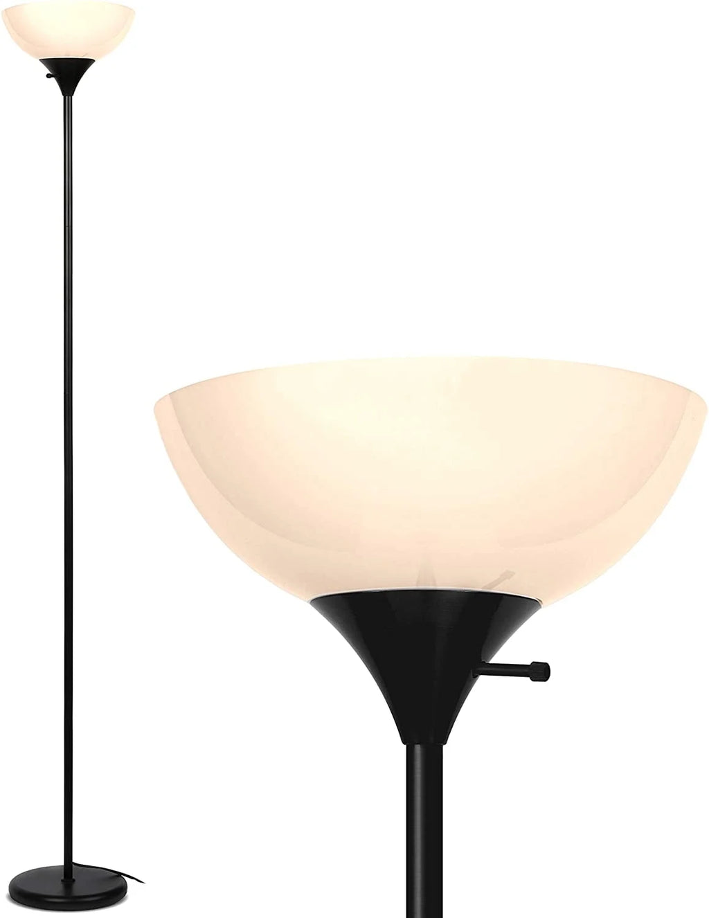 Black 72 in. LED Floor Lamp F81214