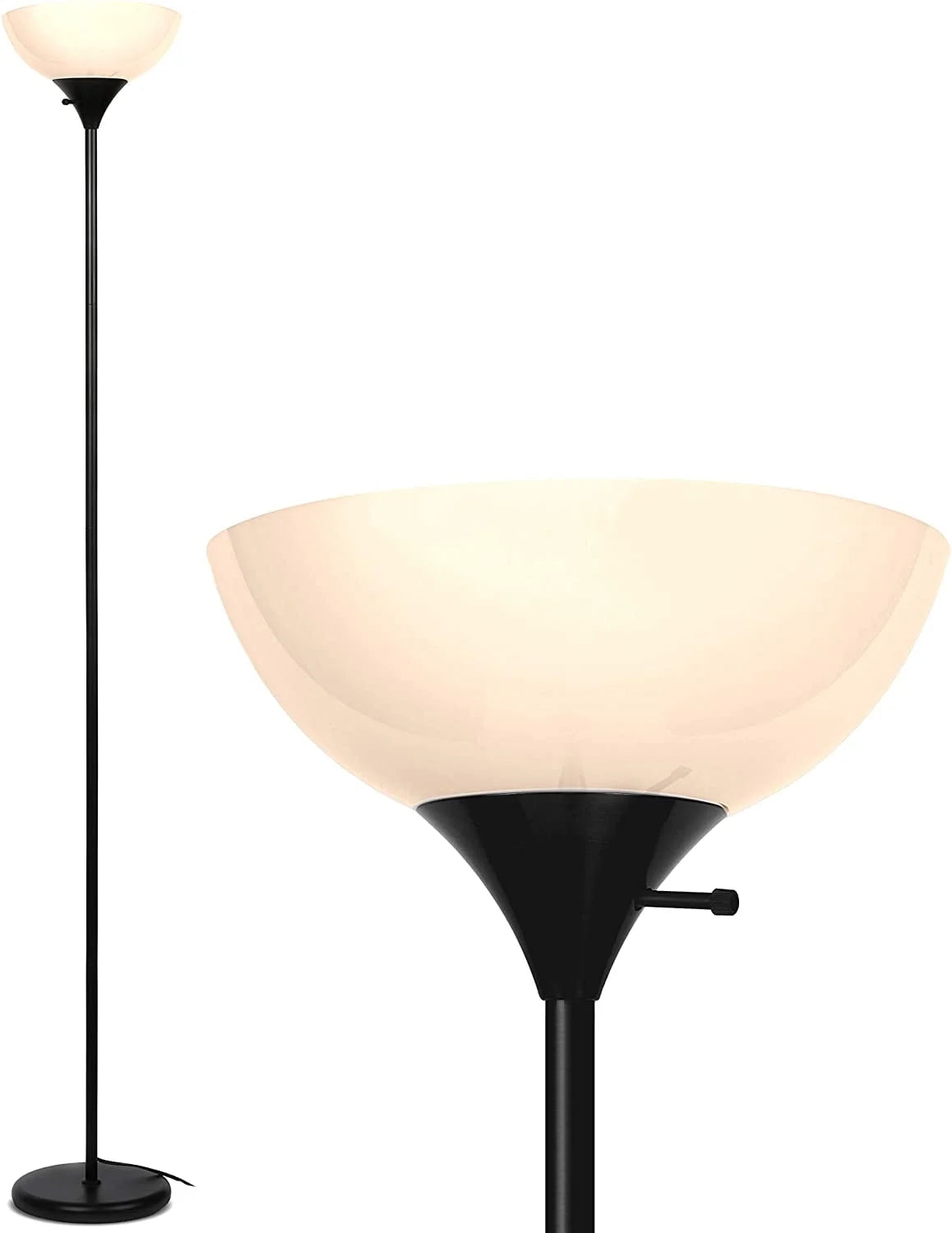 Black 72 in. LED Floor Lamp F81214