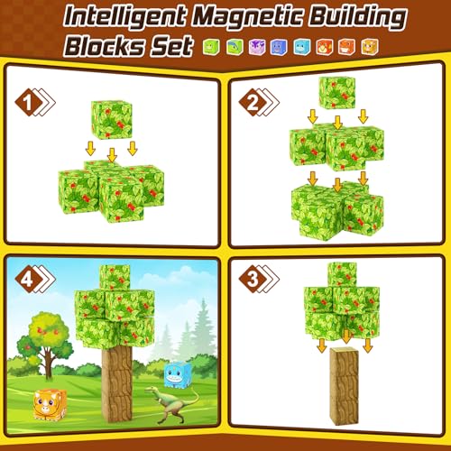 84 PCS Magnetic Tiles Building Blocks U90375