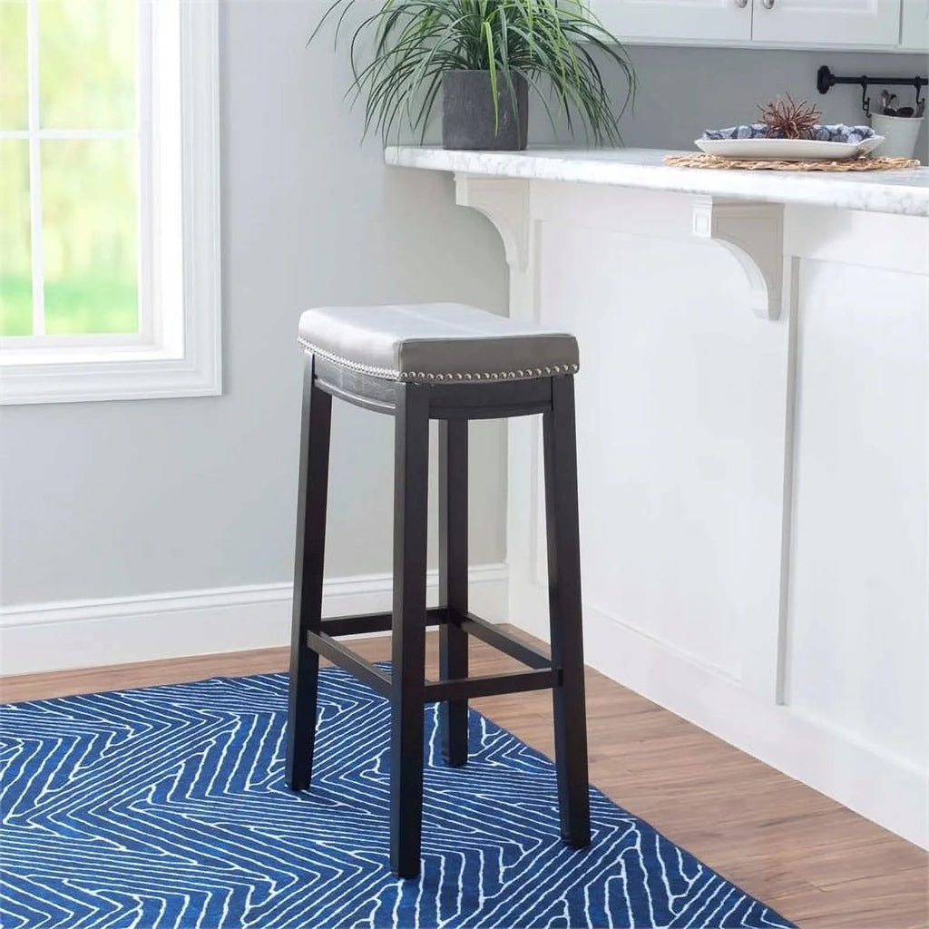 30" Backless Wood Bar Stool H55541