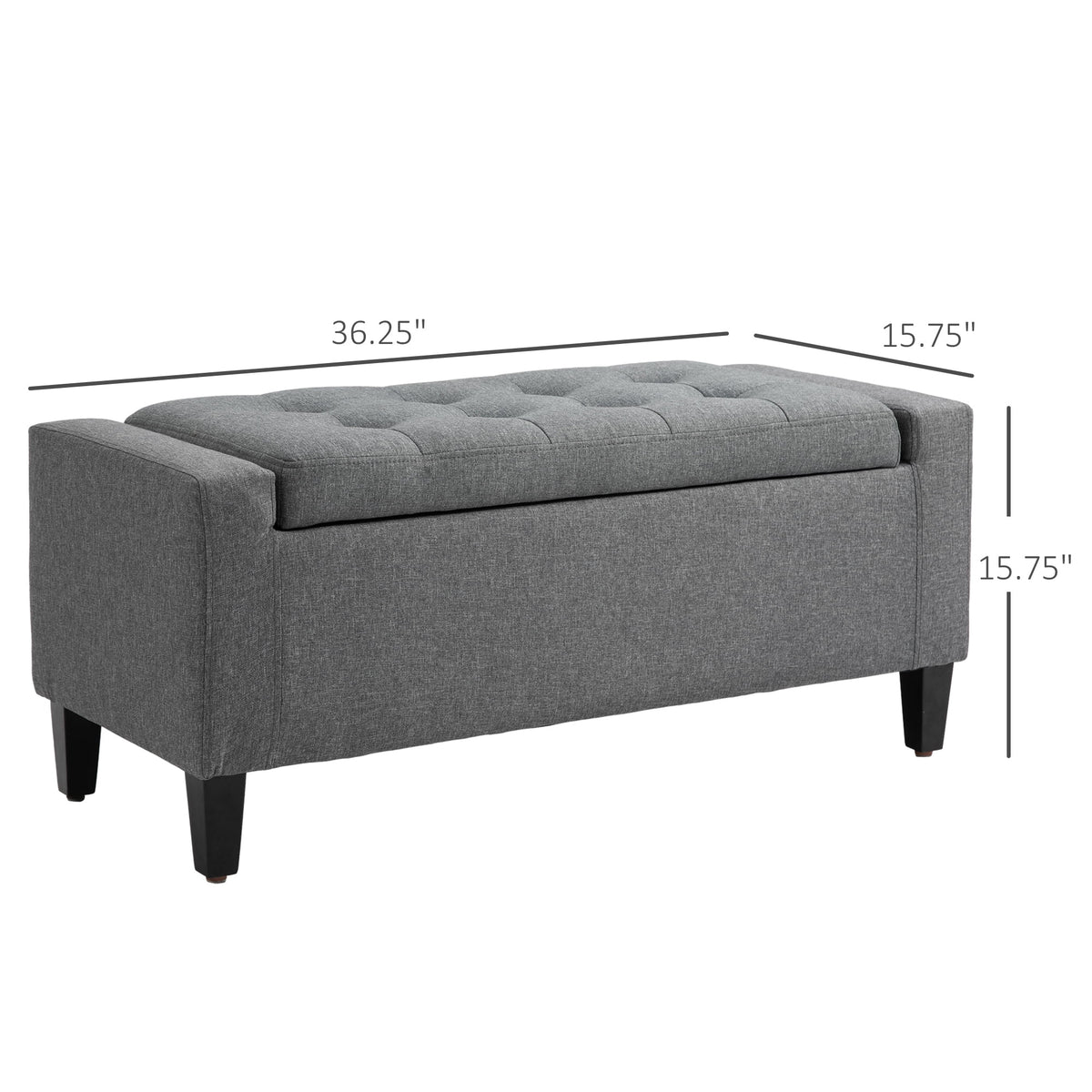 Linen Storage Ottoman Bench N1988