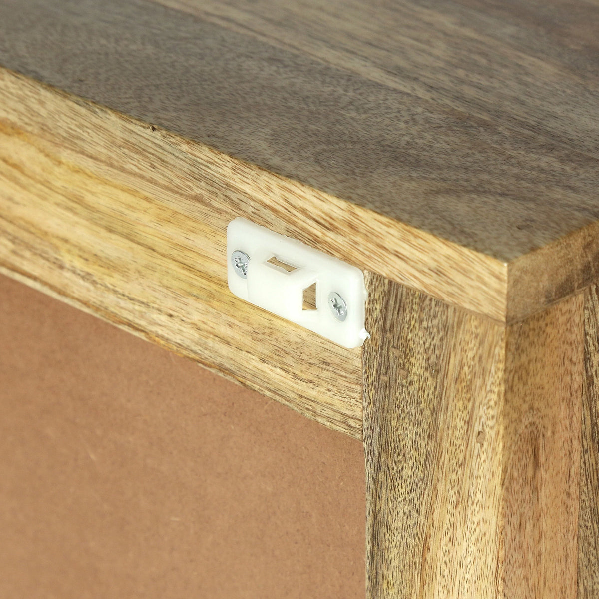 Handcrafted Mango Wood Nightstand with Storage C41624