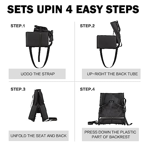 Portable Folding Padded Stadium Chair with Back Support Y5036