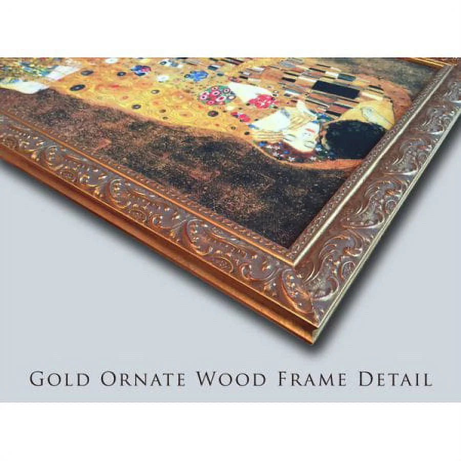 Gold Ornate Wood Framed Art Print J635