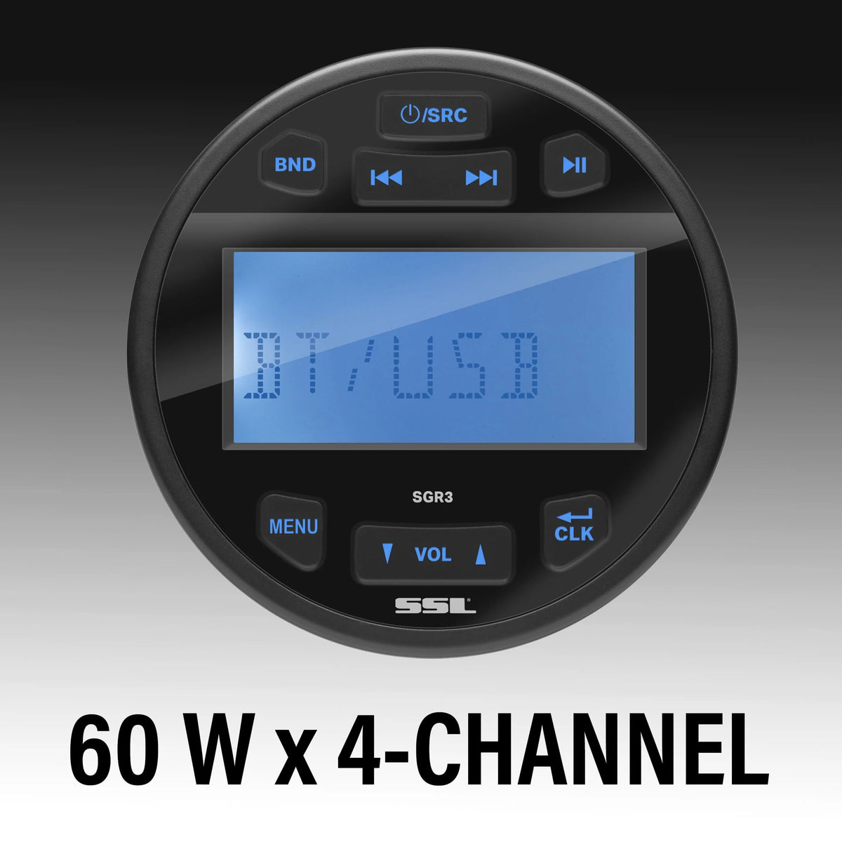 IPX6 Bluetooth Marine Stereo System with 6.5 Inch Speakers C190129