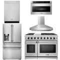 48 Gas Range, Range Hood, Dishwasher, Refrigerator, Microwave X546