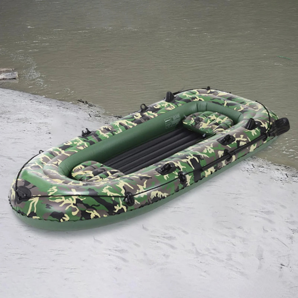 4 Person Inflatable Raft with Pump and Oars Q389681