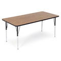 Rectangular Gray Granite Top Activity Table 30"x60" Z754