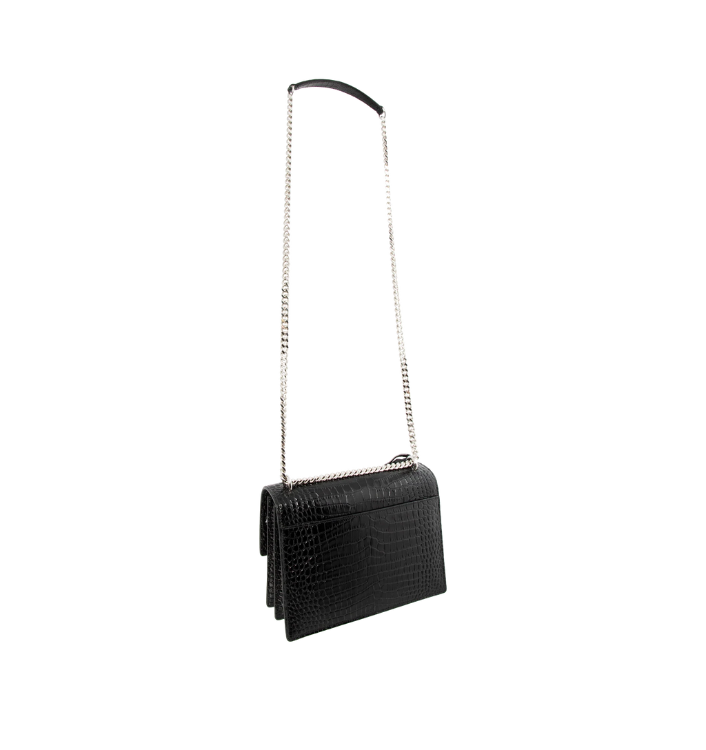 Medium Croc Embossed Bag W6980