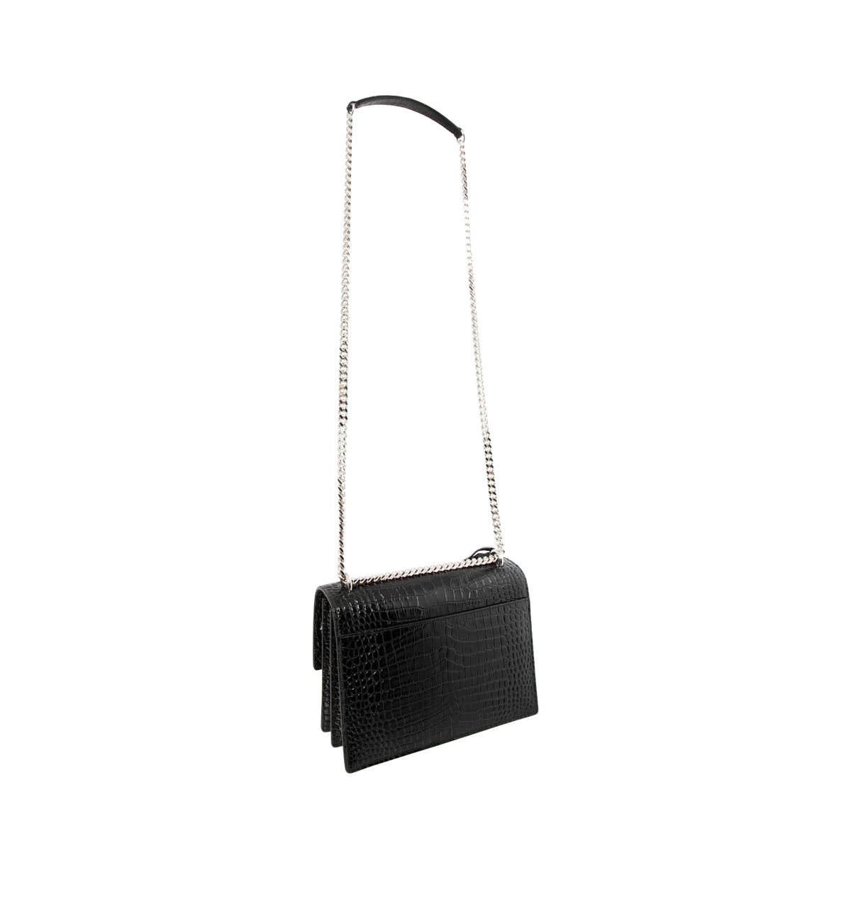 Medium Croc Embossed Bag W6980