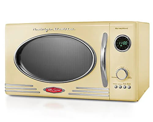0.9 cu.ft 800-Watt Yellow Countertop Microwave Oven X484577