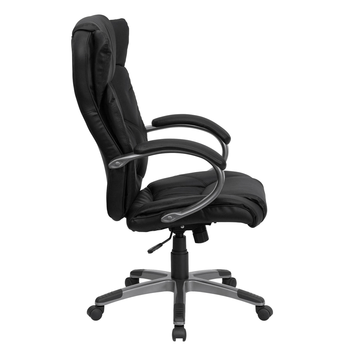 Black Leather Adjustable Swivel Office Chair A435316
