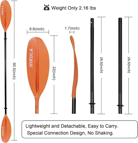 4 Piece Aluminum PP Kayak Paddle 220cm 230cm V543139