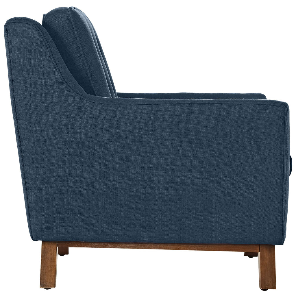 Navy Blue Fabric Sofa Set I7283