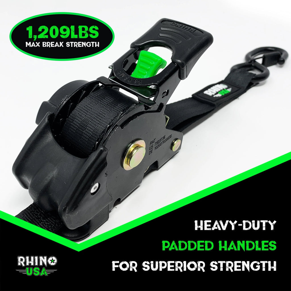 2 x 10' Retractable Ratchet Straps 2-Pack N670