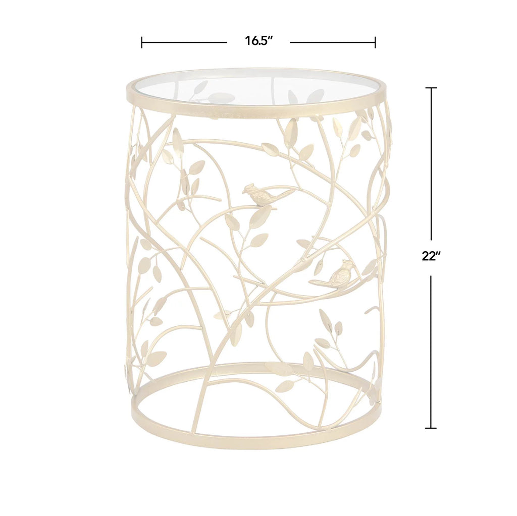 Gold Round Metal End Table H6099