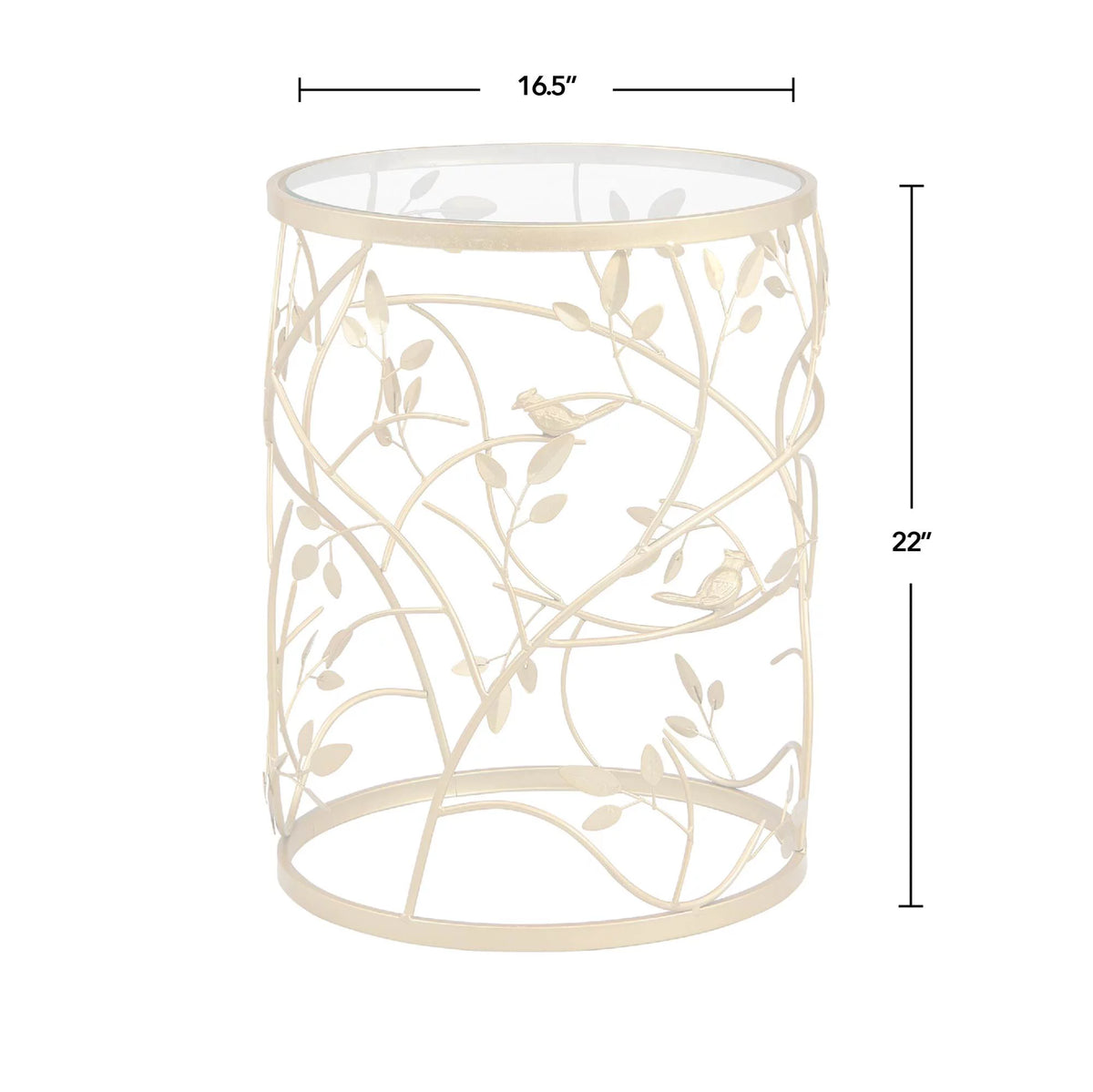 Gold Round Metal End Table H6099