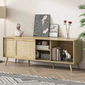Farmhouse Rattan TV Stand for 75 inch TV D77185