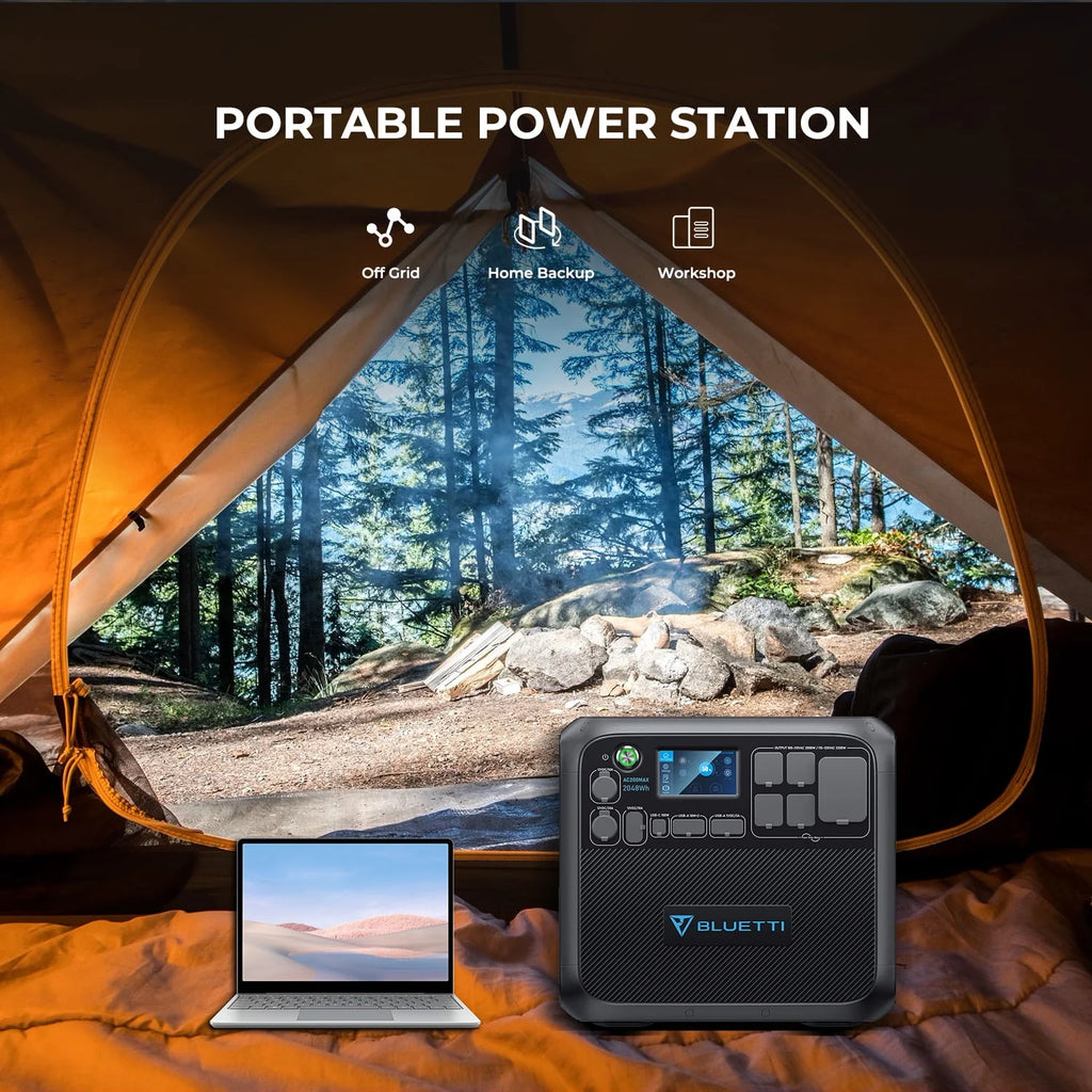 Portable Power Station with 380W Solar Panel H954375