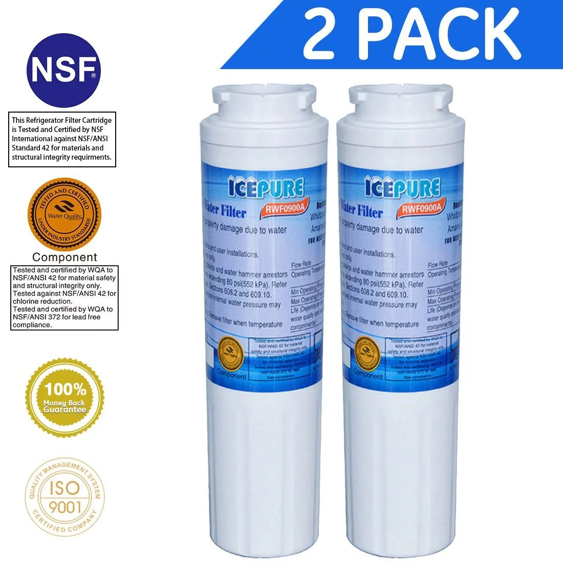 Refrigerator Water Filter 2 Pack L5617