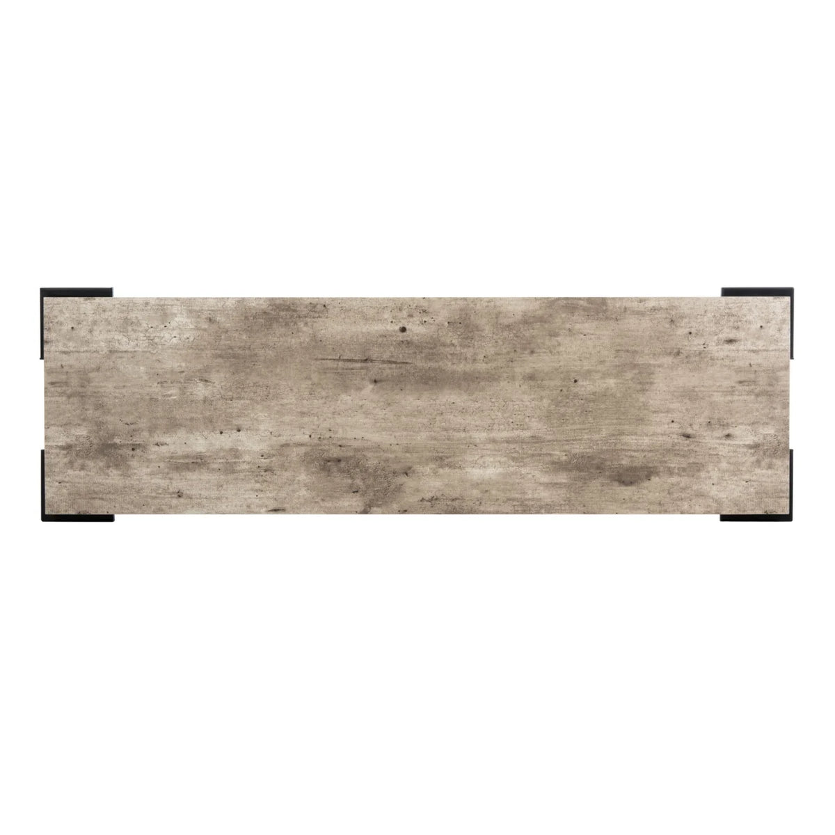 Light Grey Black Rectangle Console Table A43937